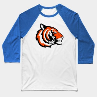 Colorful Tiger Head Baseball T-Shirt